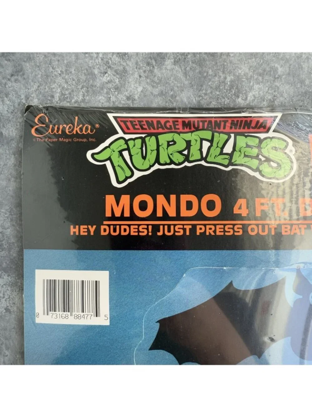 Vintage Eureka Teenage Mutant Ninja Turtles Halloween Banner 4 ft TMNT NEW